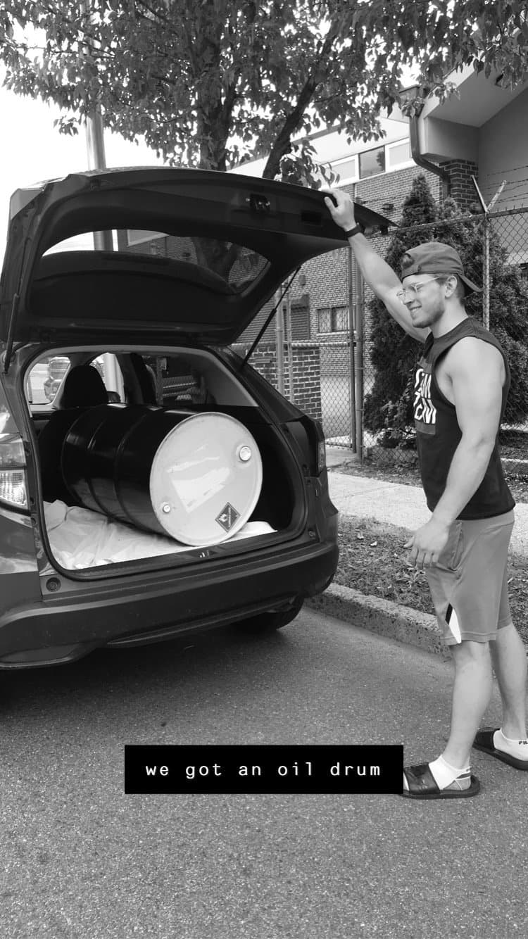 Copped an oil drum off Facebook Marketplace for 20 bucks. Gotta love Facebook Marketplace.